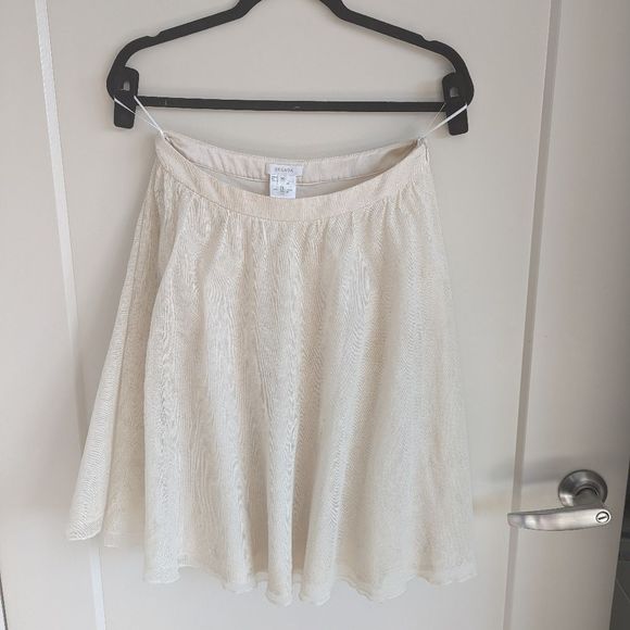 Cream cotton and silk Escada circle skirt 36 / S - Picture 2 of 14